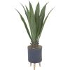 imageDeco 79 Faux Foliage Agave Artificial Plant with Gray Ceramic Pot 23quot x 23quot x 25quot GreenGreen