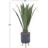 imageDeco 79 Faux Foliage Agave Artificial Plant with Gray Ceramic Pot 23quot x 23quot x 25quot GreenGreen