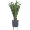 imageDeco 79 Faux Foliage Agave Artificial Plant with Gray Ceramic Pot 23quot x 23quot x 25quot GreenGreen
