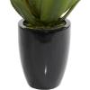 imageDeco 79 Faux Foliage Agave Artificial Plant with Realistic Leaves and Black Fiberglass Pot 17quot x 16quot x 22quot Green