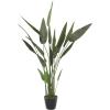 imageDeco 79 Faux Foliage Bird of Paradise Artificial Plant with Black Fluted Pot 21quot x 21quot x 61quot Green21 x 21 x 61