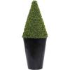 imageDeco 79 Faux Foliage Date Palm Artificial Plant with White Fiberglass Pot 20quot x 21quot x 42quot GreenBlack