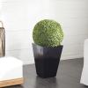 imageDeco 79 Faux Foliage Date Palm Artificial Plant with White Fiberglass Pot 20quot x 21quot x 42quot GreenGreen