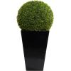 imageDeco 79 Faux Foliage Date Palm Artificial Plant with White Fiberglass Pot 20quot x 21quot x 42quot GreenGreen