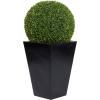 imageDeco 79 Faux Foliage Date Palm Artificial Plant with White Fiberglass Pot 20quot x 21quot x 42quot GreenGreen
