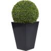 imageDeco 79 Faux Foliage Date Palm Artificial Plant with White Fiberglass Pot 20quot x 21quot x 42quot GreenGreen
