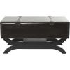 imageDeco 79 Faux Leather Living Room Coffee Table Vintage Faux Leather 2 Drawer Table with Curved Style Leg Stand Center Table 40quot x 19quot x 21quot Brown