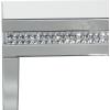 imageDeco 79 Glass Mirrored Console Table with Crystal Studded Embellishments 47quot x 20quot x 32quot Silver