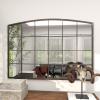 imageDeco 79 Glass Room Wall Mirror Window Pane Inspired Entryway Mirror Wall Mounted Mirror 35quot x 1quot x 45quot BlackBlack