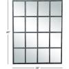 imageDeco 79 Glass Room Wall Mirror Window Pane Inspired Entryway Mirror Wall Mounted Mirror 35quot x 1quot x 45quot BlackBlack