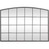 imageDeco 79 Glass Room Wall Mirror Window Pane Inspired Entryway Mirror Wall Mounted Mirror 35quot x 1quot x 45quot BlackBlack