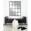 imageDeco 79 Glass Room Wall Mirror Window Pane Inspired Entryway Mirror Wall Mounted Mirror 35quot x 1quot x 45quot BlackBlack