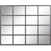 imageDeco 79 Glass Room Wall Mirror Window Pane Inspired Entryway Mirror Wall Mounted Mirror 35quot x 1quot x 45quot BlackBlack