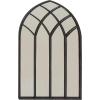 imageDeco 79 Glass Room Wall Mirror Window Pane Inspired Entryway Mirror Wall Mounted Mirror 35quot x 1quot x 45quot BlackBlack