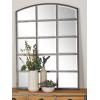 imageDeco 79 Glass Room Wall Mirror Window Pane Inspired Entryway Mirror Wall Mounted Mirror 35quot x 1quot x 45quot BlackBlack