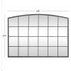 imageDeco 79 Glass Room Wall Mirror Window Pane Inspired Entryway Mirror Wall Mounted Mirror 35quot x 1quot x 45quot BlackBlack