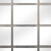 imageDeco 79 Glass Room Wall Mirror Window Pane Inspired Entryway Mirror Wall Mounted Mirror 35quot x 1quot x 45quot BlackDark Grey