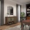 imageDeco 79 Glass Room Wall Mirror Window Pane Inspired Entryway Mirror Wall Mounted Mirror 35quot x 1quot x 45quot BlackDark Grey