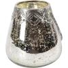 imageDeco 79 Glass Solid Candle Holder Set of 3 5quot 7quot 9quotH Silver