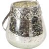 imageDeco 79 Glass Solid Candle Holder Set of 3 5quot 7quot 9quotH Silver