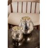imageDeco 79 Glass Solid Candle Holder Set of 3 5quot 7quot 9quotH Silver