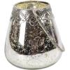 imageDeco 79 Glass Solid Candle Holder Set of 3 5quot 7quot 9quotH Silver