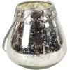 imageDeco 79 Glass Solid Candle Holder Set of 3 5quot 7quot 9quotH Silver