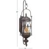 imageDeco 79 Glass Wall Sconce Single Candle  9quot x 11quot x 30quot Brown