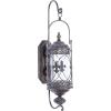 imageDeco 79 Glass Wall Sconce Single Candle  9quot x 11quot x 30quot Brown