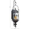 imageDeco 79 Glass Wall Sconce Single Candle  9quot x 11quot x 30quot Brown