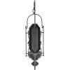 imageDeco 79 Glass Wall Sconce Single Candle  9quot x 11quot x 30quot Brown