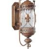 imageDeco 79 Glass Wall Sconce Single Candle  9quot x 11quot x 30quot Brown