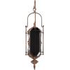 imageDeco 79 Glass Wall Sconce Single Candle  9quot x 11quot x 30quot Brown