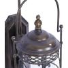 imageDeco 79 Glass Wall Sconce Single Candle  9quot x 11quot x 30quot Brown
