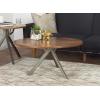 imageDeco 79 Industrial Wood Round Coffee Table 36quot x 36quot x 17quot Brown