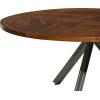 imageDeco 79 Industrial Wood Round Coffee Table 36quot x 36quot x 17quot Brown