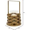 imageDeco 79 Lantern 8quot x 5quot x 18quot Black6L x 6W x 10H