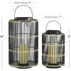 imageDeco 79 Lantern S2 11quot 16quotH BlackBlack