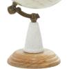 imageDeco 79 Mango Wood Globe 8quot x 8quot x 14quot White