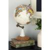 imageDeco 79 Mango Wood Globe 8quot x 8quot x 14quot White