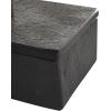 imageDeco 79 Marble Decorative Box Decorative Keepsake Boxes with Aluminum Bar Handles Set of 3 Storage Boxes 12quot 10quot 8quotW BlackBlack