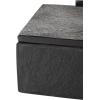 imageDeco 79 Marble Decorative Box Decorative Keepsake Boxes with Aluminum Bar Handles Set of 3 Storage Boxes 12quot 10quot 8quotW BlackBlack