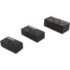 imageDeco 79 Marble Decorative Box Decorative Keepsake Boxes with Aluminum Bar Handles Set of 3 Storage Boxes 12quot 10quot 8quotW BlackBlack