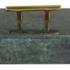 imageDeco 79 Marble Decorative Box Decorative Keepsake Boxes with Aluminum Bar Handles Set of 3 Storage Boxes 12quot 10quot 8quotW BlackGreen