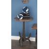 imageDeco 79 Metal Anchor Console Table with Brown Wood Top 48quot x 15quot x 31quot BlackBlack