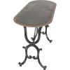 imageDeco 79 Metal Console Table 45quotW 29quotH grayblack 84255