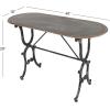 imageDeco 79 Metal Console Table 45quotW 29quotH grayblack 84255