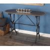 imageDeco 79 Metal Console Table 45quotW 29quotH grayblack 84255