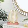 imageDeco 79 Metal Decorative Candle Lantern with Thin Metal Handle 8quot x 8quot x 11quot Gold