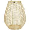 imageDeco 79 Metal Decorative Candle Lantern with Thin Metal Handle 8quot x 8quot x 11quot Gold